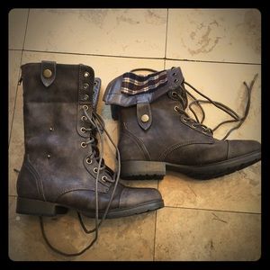 JustFab Combat Boots